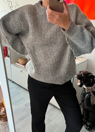 Oversize Strickpulli grau, merk: ASOS, staat: Heel goed, maat: M / 38 / 10, € 12,00, € 13,30 inclusief Kopersbescherming