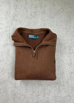 Pull Ralph Lauren 1/4 zip | Taille XL homme | marron logo noir, brand: Ralph Lauren, condizioni: Buone, taglia: XL, €55.00, €58.45 include la Protezione acquisti Pro