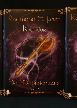 Krondor - Raymond E Feist - Boekerij Mynx - 3x - Hardcover, staat: Goed, € 50,00, € 53,20 inclusief Kopersbescherming Pro