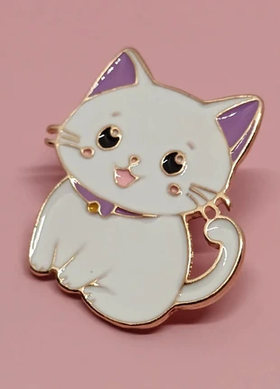 Pin's Chat Blanc et Violet, marke: sans marque, zustand: Neu, mit Etikett, 3,00 €, 3,85 € inklusive Vinted-Käuferschutz