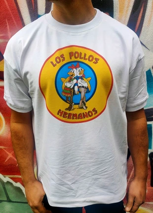 Tshirt los pollos hermanos breaking bad oversize, marca: Los Pollos Hermanos, estado: Muy bueno, tamaño: M, 25,00 €, 26,95 € Protección al comprador Pro incluida