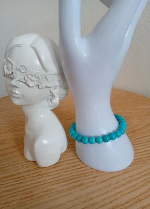 Turquoise bracelet en pierres naturelles Lithothérapie, staat: Heel goed, € 11,80, € 13,09 inclusief Kopersbescherming Pro