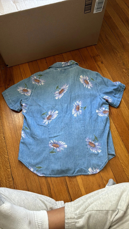 Y2K sunflower button down 3