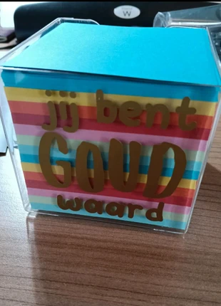 Notitieblokje jij bent goud waard, marca: merkloos, estado: Novo sem etiquetas, €4.95, €5.90 inclui Proteção do Comprador Pro