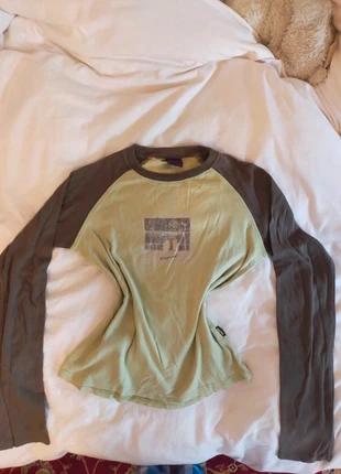 T shirt manches longues Vintage vert, marca: Decathlon, estado: Muito bom, tamanho: M, €6.00, €7.00 inclui Proteção do Comprador