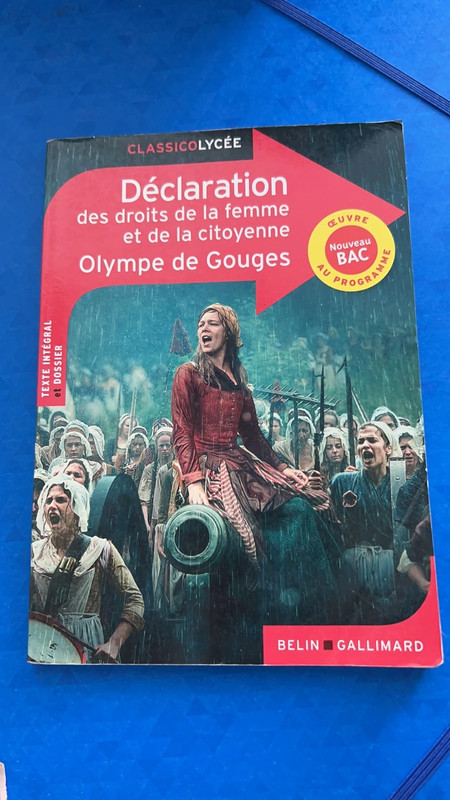 Déclaration des droits de la femme et de la citoyenne de Olympe de Gouges  1