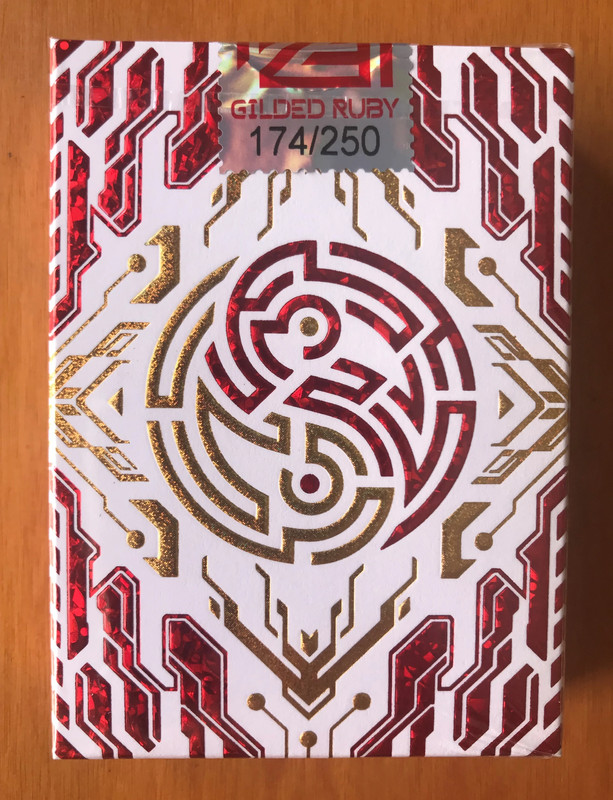 Zodiakai Ruby Gilded - Playing Cards Deck - Carte da Gioco - Kardeck - New Sealed - Nuovo Sigillato 1