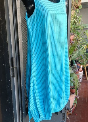 Mini abito azzurro a righine Altro Mercato, brand: altro mercato, condizioni: Ottime, taglia: S / IT 40 / EU 36, €4.00, €4.90 include la Protezione acquisti