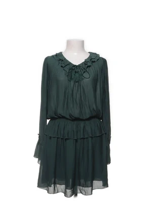 Grünes Kleid langarm, marque: H&M, état: Très bon état, taille: S / 36 / 8, 5,00 €, 5,95 € Protection acheteurs incluse