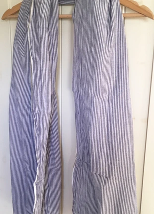 Longue écharpe coton rayée, condition: Good, €7.00, €8.05 includes Buyer Protection