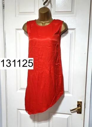 Silky Front Red Asymmetric Long Tunic By M&S Size 10, brand: Marks & Spencer, condition: Very good, size: M / UK 12-14, £8.00, £9.10 includes Buyer Protection Pro