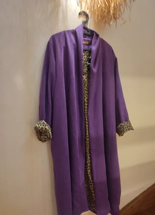 Magnifique manteau kimono velours violet, marque: Aryaa, état: Neuf avec étiquette, taille: XL / 42 / 14, 55,00 €, 58,45 € Protection acheteurs incluse