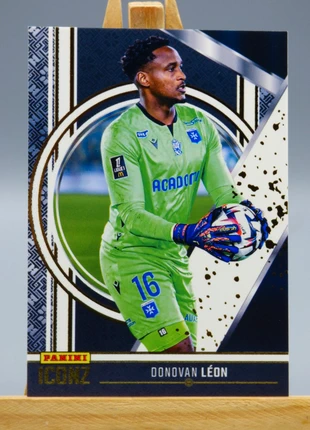 Carte Football Panini Iconz Ligue 1 24/25 Donovan Leon AJ Auxerre N°6, brand: Panini, condition: New without tags, €1.50, €2.28 includes Buyer Protection Pro