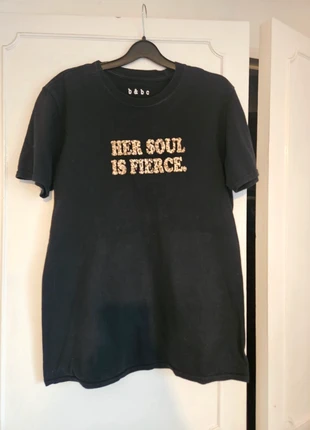 Her soul is fierce over sized tee, brand: birdies & bearcubs, condition: Very good, size: M / UK 12-14, £1.00, £1.75 includes Buyer Protection