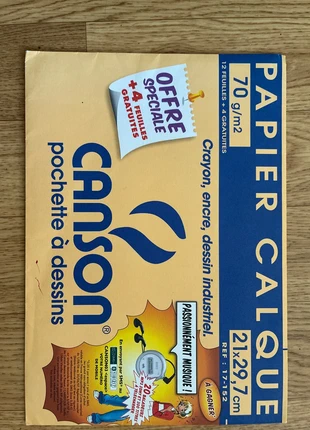 Papier calque 16pages, brand: Canson, condition: Very good, €2.00, €2.80 includes Buyer Protection
