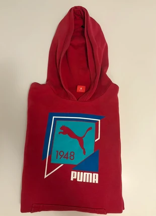 Hoodie PUMA rouge “1948” Taille M Style rétro streetwear, marque: Puma, état: Très bon état, taille: M, 10,00 €, 11,20 € Protection acheteurs incluse