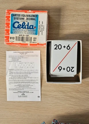 Cartes équivalence système décimal Celda, marca: Celda, estado: Muito bom, tamanho: Tamanho único, €11.00, €12.25 inclui Proteção do Comprador