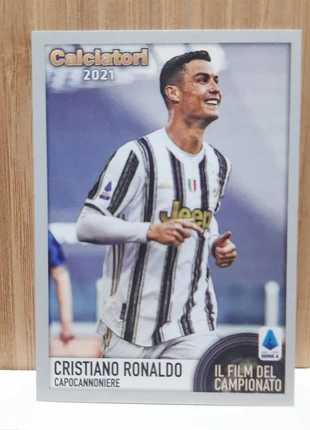 Cristiano Ronaldo -Figurina Film del Campionato #C16 Calciatori Serie A 2020 2021 Perfetta mint, brand: Panini, condizioni: Ottime, €3.00, €3.85 include la Protezione acquisti