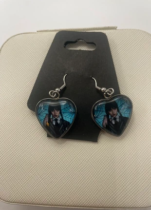 Wednesday Adams’s heart earrings brand new with tags, brand: Wednesday, condition: New with tags, £4.00, £4.90 includes Buyer Protection