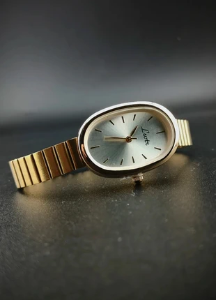 Montre ovale dorée métallique élégante r092, brand: Quartz, condizioni: Ottime, taglia: Taglia unica, €10.50, €11.73 include la Protezione acquisti Pro