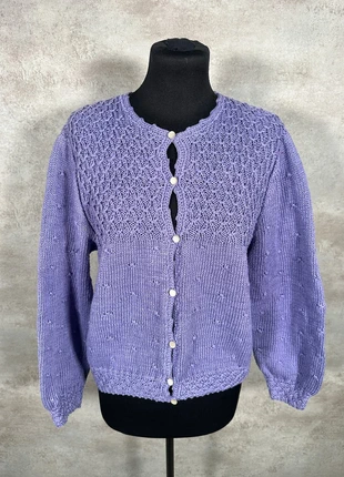 Cardigan Maille Torsadée Cable Knit Vintage South Cotton violet clair taille M, brand: Vintage Dressing, condizioni: Ottime, taglia: M / IT 42 / EU 38, €15.00, €16.45 include la Protezione acquisti Pro