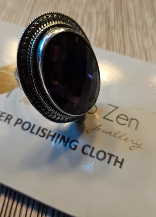 Bague Close to Zen améthyste, brand: Close To Zen, condition: Very good, size: Adjustable, €65.00, €68.95 includes Buyer Protection