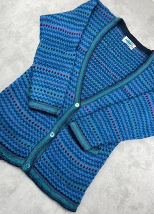 Gilet cardigan vintage en laine bleu à rayures - M, marke: Vintage Dressing, zustand: Sehr gut, größe: M / 38 / 10, 24,00 €, 25,90 € inklusive Vinted-Käuferschutz