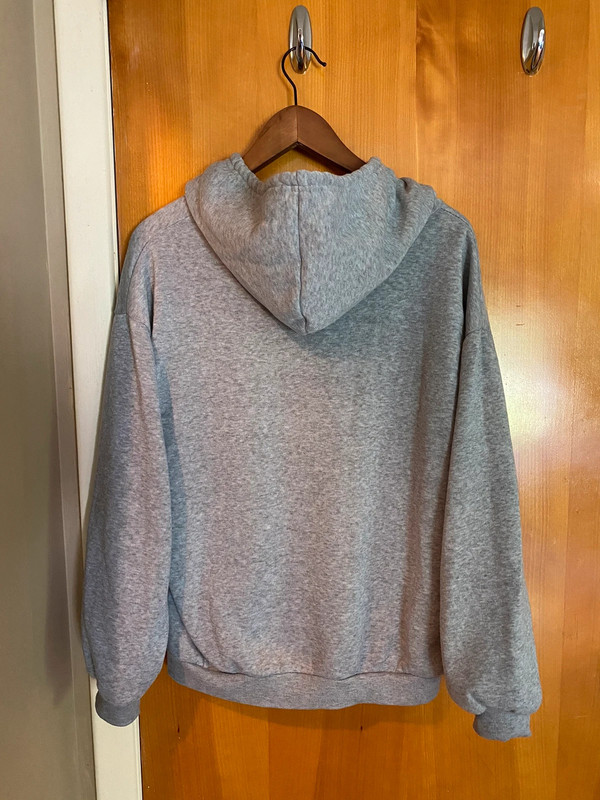 Oversized solid Grey sweater 4