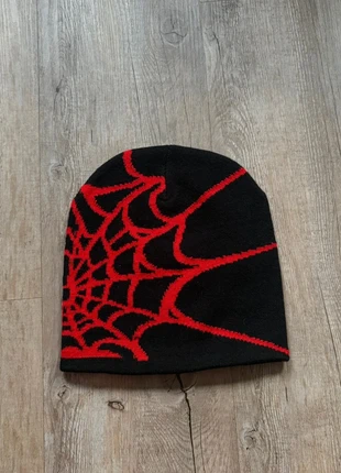 Schwarz/rote Spider muster beanie one size Z, marque: y2k, état: Neuf sans étiquette, taille: Taille unique, 8,99 €, 10,14 € Protection acheteurs incluse