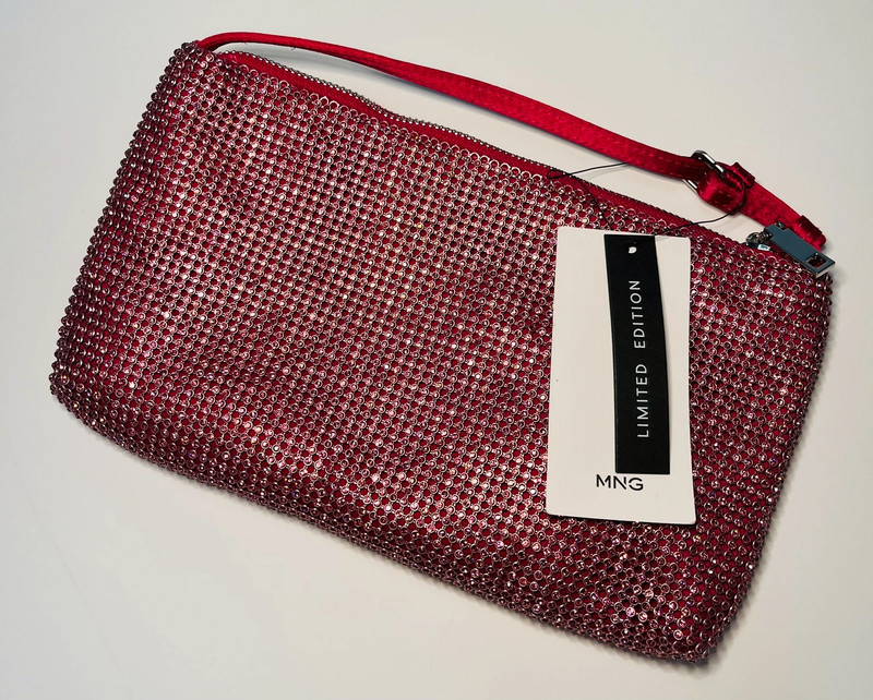 MANGO shiny pink handbag Vinted