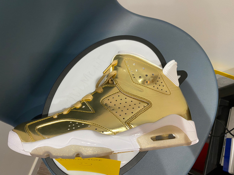 Air jordan 6 pinnacle metallic gold sales