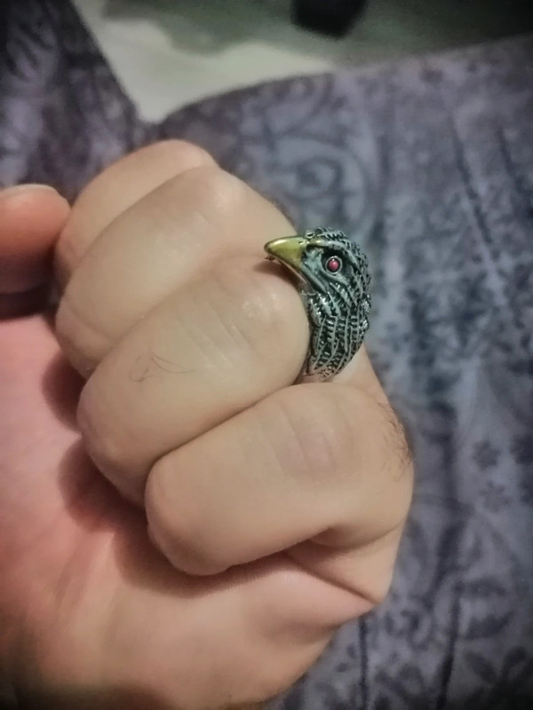 Bague tête d'aigle 3