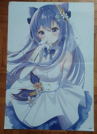 Posters Genshin "Keqing", condition: New without tags, €3.00, €3.85 includes Buyer Protection
