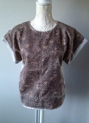 Sweat-shirt fantaisie bi-matière, brand: Zara, condition: Very good, size: M / 38 / 10, €9.00, €10.15 includes Buyer Protection