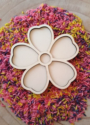 Houten vulvorm bloemetje, marque: Sensory, état: Neuf avec étiquette, taille: Taille unique, 3,50 €, 4,38 € Protection acheteurs incluse