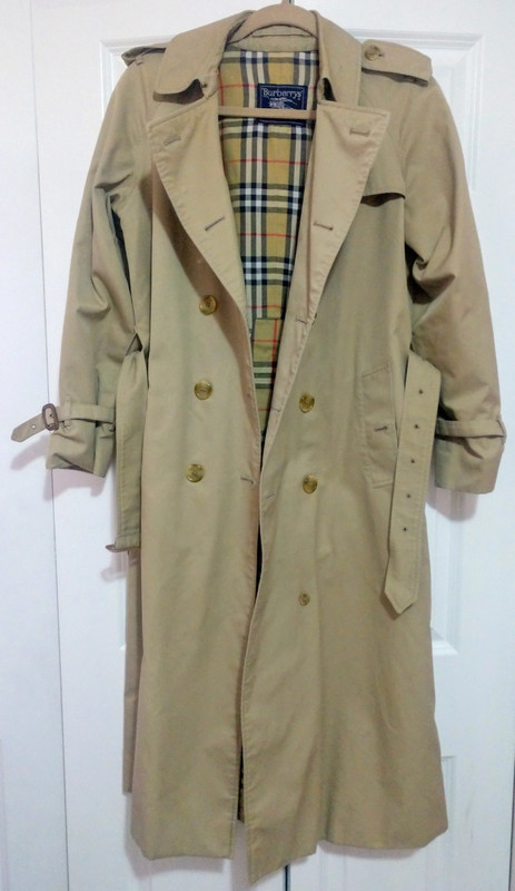Authentic Vintage Burberry Trench Coat, Vintage Burberrys Trench Coat