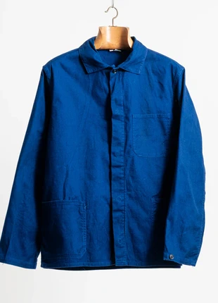 Vintage 80s Faded Blue Workwear Chore Jacket - Size Large, brand: WORKWEAR, condition: Very good, size: L, £40.00, £42.70 includes Buyer Protection Pro