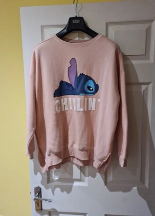 Baby pink jumper with Stitch logo (Disney), brand: Disney, condition: Very good, size: L / 12, £3.00, £3.85 includes Buyer Protection