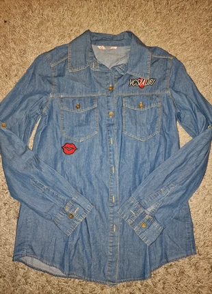 New jeans shirt, brand: RIVER FLOWER Collection, condition: New without tags, size: S / 8, £6.00, £7.00 includes Buyer Protection