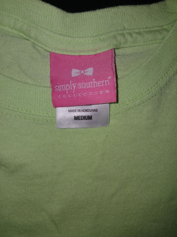 Simply Southern Let All That You Do Love Lime Green T Shirt 3