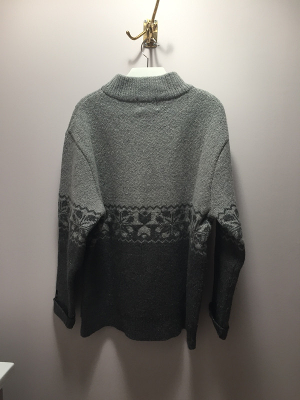 Gros pull d’hiver gris  2