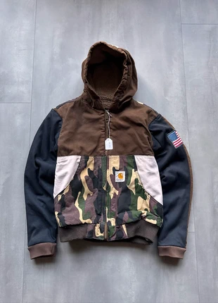 Vintage Carhartt Reworked Camo Pattern Active Jacket - XS, merk: Carhartt, staat: Goed, maat: XS, € 45,00, € 47,95 inclusief Kopersbescherming Pro