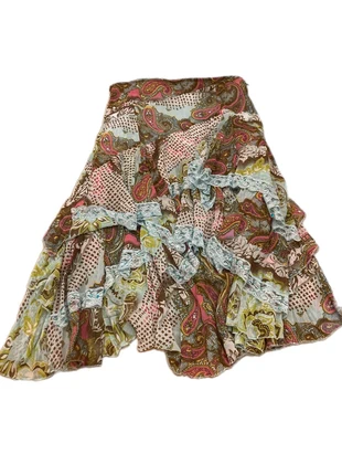 Ruffled multi pattern y2k skirt, brand: COQUETTE, condizioni: Ottime, taglia: L / IT 44 / EU 40, €16.00, €17.50 include la Protezione acquisti