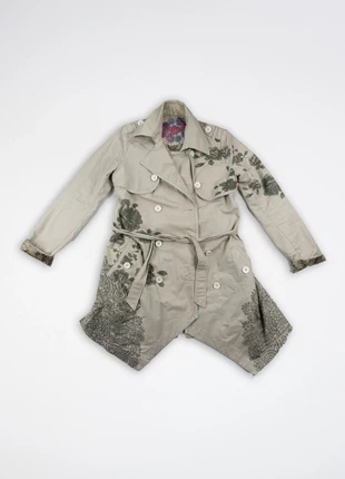 61DAH - Trench Desigual, nude, 38, marque: Desigual, état: Très bon état, taille: M / 38 / 10, 14,99 €, 16,44 € Protection acheteurs (Pro) incluse