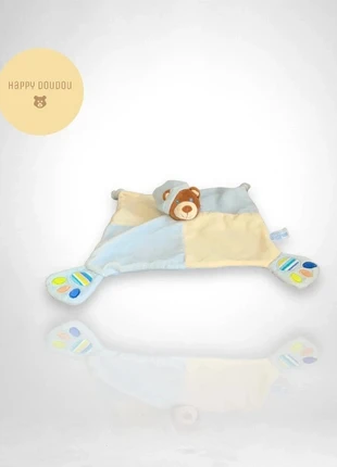 Doudou Carré Ours beige bleu Gipsy DP277, brand: Gipsy, condition: Very good, size: One size, €11.00, €12.25 includes Buyer Protection Pro