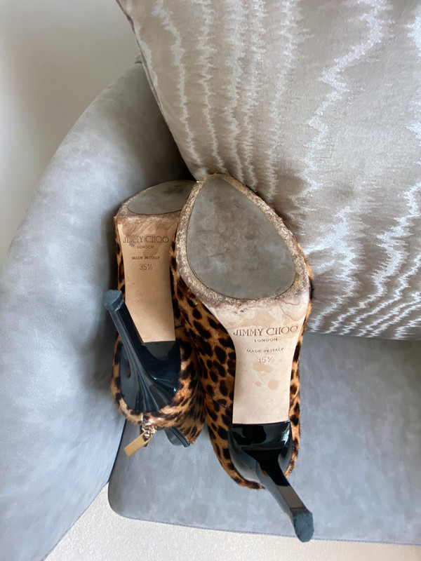 Jimmy Choo leopard print boots size 35.5 Vinted