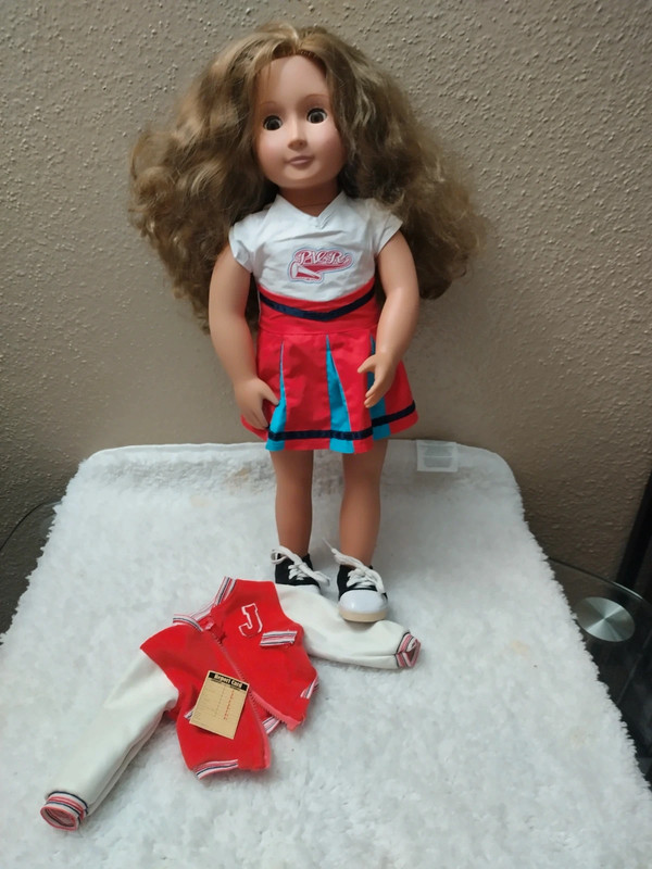 Our Generation 18-in Girl Doll Cheerleader Light brown hair brown eyes 1