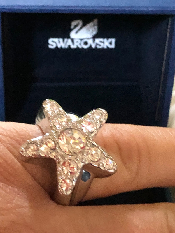 Bague toile Swarovski Vinted