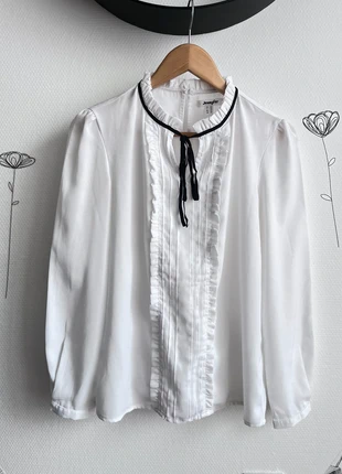 Blouse blanche élégante - Jennyfer - Taille XS, marque: Jennyfer, état: Très bon état, taille: XS / 34 / 6, 5,00 €, 5,95 € Protection acheteurs incluse