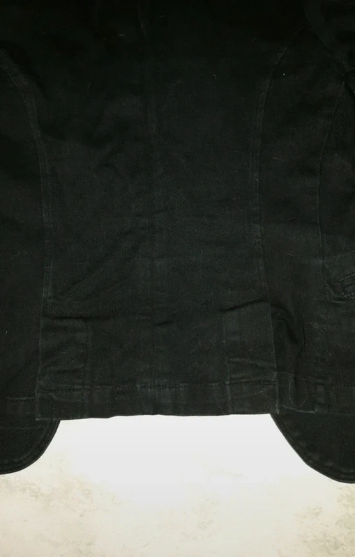 Veste noire cintrée en jean, ZARA taille S - photo numéro 8